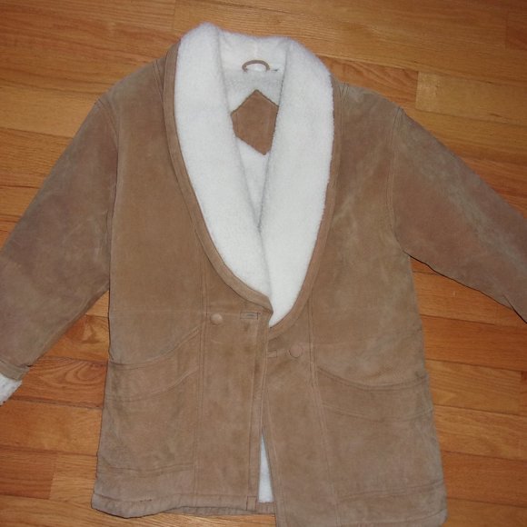 VINTAGE PRESTON AND YORK LEATHER COAT WOMENS - Picture 2 of 3